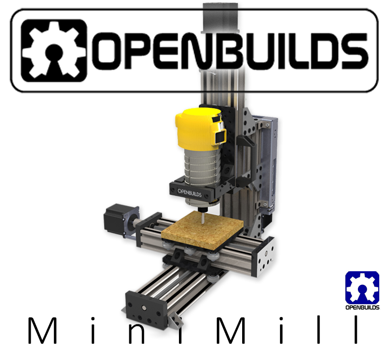 Fresadora CNC MiniMill OpenBuilds (120 mm x 180 mm x 80 mm) con