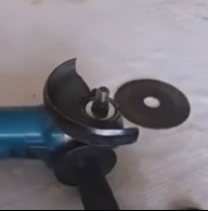 Angle grinder converted into electric drill