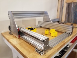 Deluxe 11" MGN12 Linear Rail Sphinx/WorkBee CNC Plates seen at Openbuilds